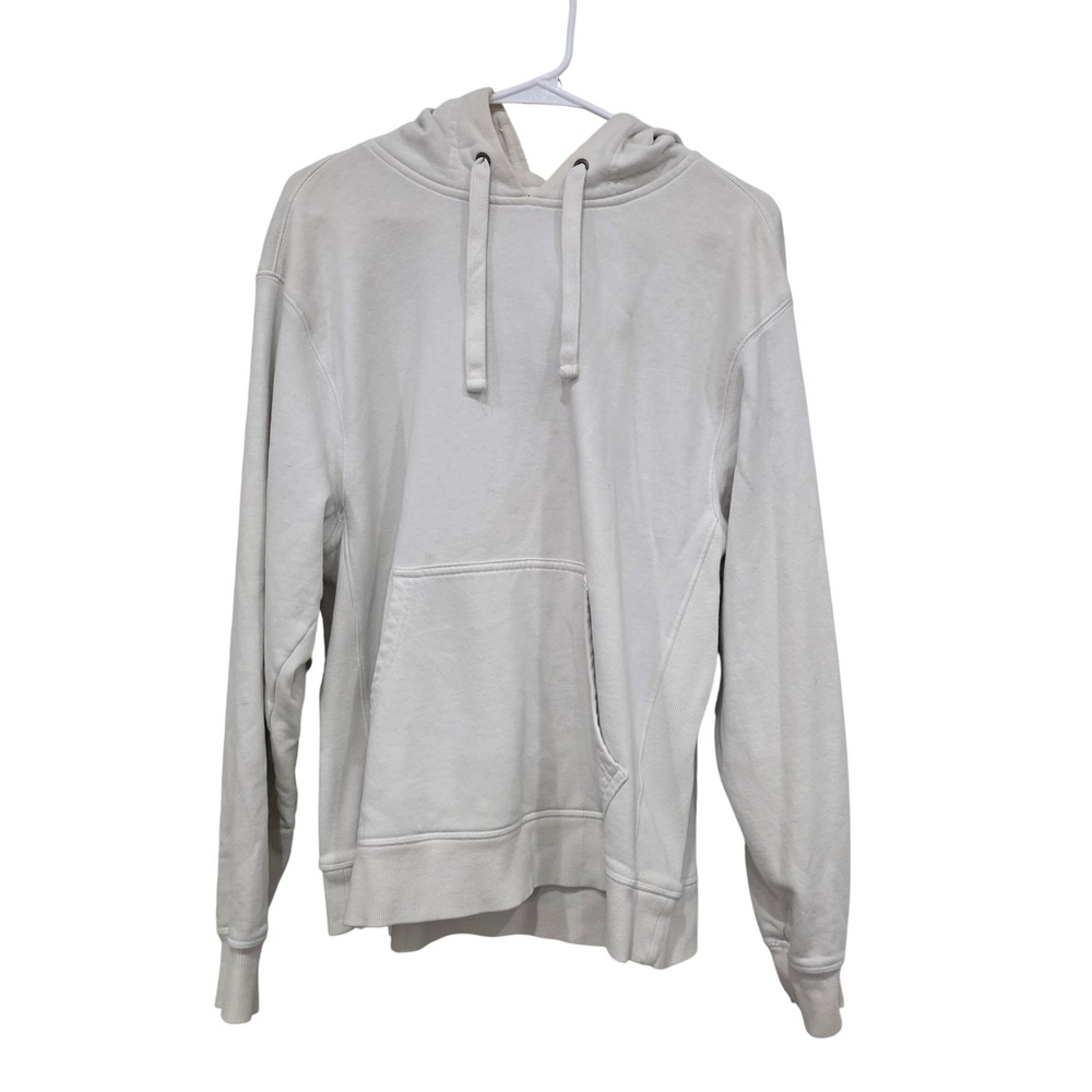C9 by Champion Mens Cream Pullover Hoodie Sweatshirt Size Small Off White Fleece